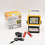 Набір 2шт Акумуляторний прожектор з 3 акумуляторами (24 LED, 30 Вт) D15 / Переносний ліхтар портативний, фото 10