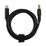 Кабель живлення для ноутбука і роутера з перехідниками 10в1, 65W, USB Type-C - DC / Шнур для зарядки ноутбука, фото 8