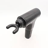 Портативний ручний масажер для тіла + 4 насадки, від USB, KH-320 / М'язовий масажер для спини, попереку шиї, фото 3