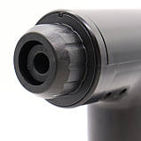 Портативний ручний масажер для тіла + 4 насадки, від USB, KH-320 / М'язовий масажер для спини, попереку шиї, фото 7