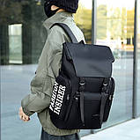 Міський рюкзак на 25л, 48х30х17см, Fashion Insider, Чорний / Багатофункціональний шкільний портфель, фото 4