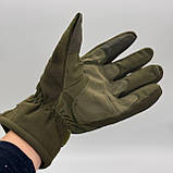 Рукавиці тактичні сенсорні із захистом -20° (розмір L-XXL), Хакі / Рукавиці зимові / Штурмові рукавиці, фото 5