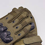 Рукавиці тактичні сенсорні із захистом -20° (розмір L-XXL), Хакі / Рукавиці зимові / Штурмові рукавиці, фото 6