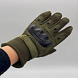 Рукавиці тактичні сенсорні із захистом -20° (розмір L-XXL), Хакі / Рукавиці зимові / Штурмові рукавиці, фото 8