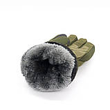 Рукавиці тактичні сенсорні із захистом -20° (розмір L-XXL), Хакі / Рукавиці зимові / Штурмові рукавиці, фото 9