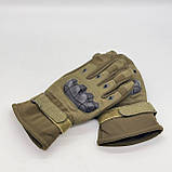 Рукавиці тактичні сенсорні із захистом -20° (розмір L-XXL), Хакі / Рукавиці зимові / Штурмові рукавиці, фото 10