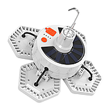 Комплект 2 шт. Кемпінговий LED світильник із сонячною панеллю 5000 мА·год, 169 LED/Акумуляторний аварійний ліхтар, фото 7