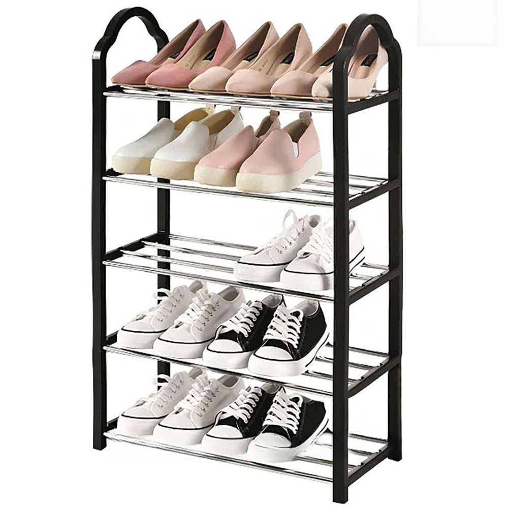 Підлогова полиця для взуття 5 ярусів, 69х41х19см / Поличка для взуття / Взуттєва полиця стелаж у вітальню, фото 1