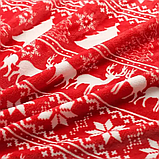 Новорічна толстовка-плед з капюшоном для дітей, фланелева, Червона / Різдвяна піжама дитяча, фото 2