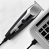 Акумуляторна машинка для стрижки з дисплеєм VGR V-059 / Бездротова машинка для стрижки волосся, фото 7