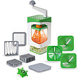 Овочерізка 7в1, для овочів і фруктів з насадками, MA-22 / Подрібнювач багатофункціональний, фото 4