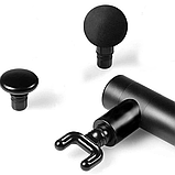 Перкусійний масажер з 6 насадками в кейсі Gun Massager / Масажер для тіла / Ручний масажер, фото 5
