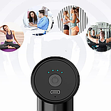 Перкусійний масажер з 6 насадками в кейсі Gun Massager / Масажер для тіла / Ручний масажер, фото 6