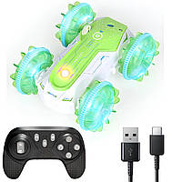 Трюкова машинка на радіокеруванні плаваюча, від USB (вік 6+), Remote control car / Машинка-амфібія