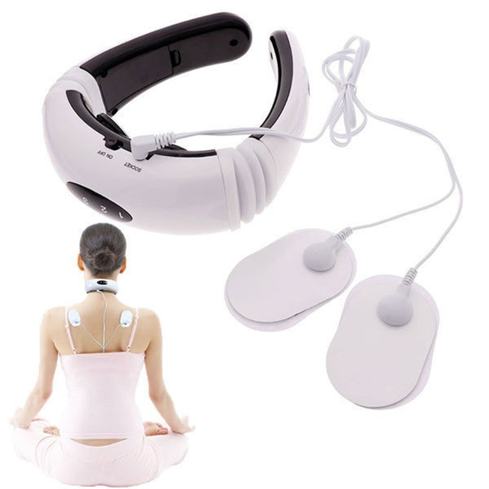 Масажер для шиї Neck Massager / Імпульсний масажер / Електростимулятор / Електричний масажер