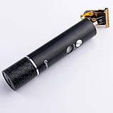 Машинка для стрижки Geemy GM 6605 з насадками / Тример для бороди / Чоловічий тример / Тример для волосся, фото 5