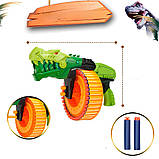Бластер з м'якими кулями (40шт), Shooting / Автомат-бластер / Скорострільний бластер / Бластер дитячий, фото 5