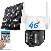 Камера відеоспостереження 4G, з сонячною панеллю / IP камера відеоспостереження з передачею на телефон
