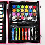 Дитячий набір для малювання у валізці (82 предмети), Рожевий / Художній набір для творчості, фото 8
