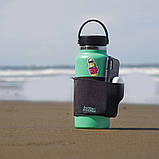 Чохол для пляшки розтягуваний, Чорний / Чохол з кишенею на пляшку / Сумка-чохол для спортивної пляшки, фото 4