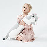 М'яка дитяча іграшка Кіт Батон 70 см Сірий / Плюшева іграшка подушка / М'яка іграшка довге кошеня, фото 4