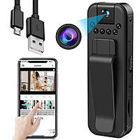 Міні відеокамера Full HD Wi-Fi NO109-110 / Боді камера бездротова / Портативний відеореєстратор