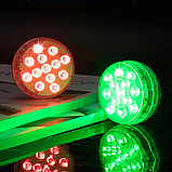 Набір 2шт Водонепроникний RGB світильник, 16 кольорів, EL-2070 / Світлодіодний світильник для акваріума, фото 3