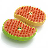 Парова щітка від шерсті для котів, з USB, AD-2220, Жовтий / Щітка для тварин / Парова гребінець для котів, фото 2