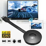 Бездротовий Wi-Fi приймач USB/HDMI, 1080P, Mirascreen / Адаптер-перехідник з телефону на телевізор, фото 9