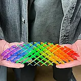 Іграшка антистрес Черв'як, Різнокольоровий / Антистрес іграшка для рук / Антистрес трансформер для дітей, фото 2