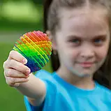 Іграшка антистрес Черв'як, Різнокольоровий / Антистрес іграшка для рук / Антистрес трансформер для дітей, фото 6