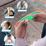 Іграшка антистрес Черв'як, Різнокольоровий / Антистрес іграшка для рук / Антистрес трансформер для дітей, фото 8