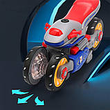 Інтерактивна танцююча іграшка Мотоцикл 23см з підсвіткою, від батарейок, YJ388 / Музична іграшка квадроцикл, фото 5