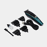 Тример для стрижки (4 насадки), від USB, VGR V-176 / Машинка для стрижки / Професіонал тример, фото 10