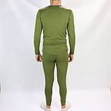 Чоловіча термобілизна на флісі, Розміри 46-54, Олива / Термоодяг / Флісова термобілизна зимова, фото 3