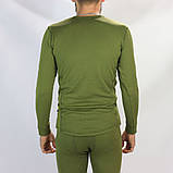 Чоловіча термобілизна на флісі, Розміри 46-54, Олива / Термоодяг / Флісова термобілизна зимова, фото 5