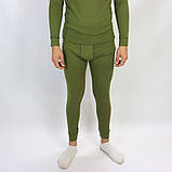 Чоловіча термобілизна на флісі, Розміри 46-54, Олива / Термоодяг / Флісова термобілизна зимова, фото 9