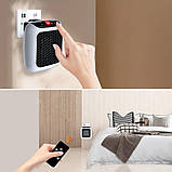 Портативний обігрівач 800Вт, від мережі + пульт ДК, Handy Heater / Електрообігрівач / Тепловентилятор, фото 9