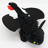 Комплект 2 шт Іграшка на машину Дракон Беззубик 30см, з кріпленням на поверхню / М'яка іграшка дракон, фото 4