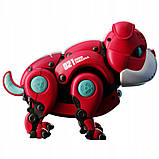 Інтерактивна іграшка собака Бульдог, на батарейках, 13 см, Mecha Dog R11 / Танцююча іграшка собака робот, фото 4