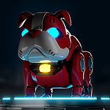 Інтерактивна іграшка собака Бульдог, на батарейках, 13 см, Mecha Dog R11 / Танцююча іграшка собака робот, фото 8