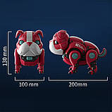 Інтерактивна іграшка собака Бульдог, на батарейках, 13 см, Mecha Dog R11 / Танцююча іграшка собака робот, фото 9