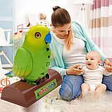 Іграшка-повторюшка папуга Funny Parrot TT8005 / Інтерактивна дитяча іграшка / Говоряща іграшка для дітей, фото 6