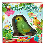 Іграшка-повторюшка папуга Funny Parrot TT8005 / Інтерактивна дитяча іграшка / Говоряща іграшка для дітей, фото 8