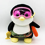 М'яка іграшка "Пінгвін в окулярах" 25см / Плюшева іграшка пінгвін / Дитяча іграшка / Плюшевий пінгвін, фото 4