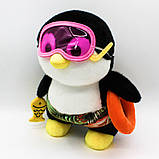М'яка іграшка "Пінгвін в окулярах" 25см / Плюшева іграшка пінгвін / Дитяча іграшка / Плюшевий пінгвін, фото 5