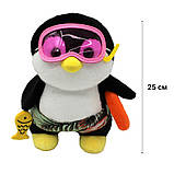 М'яка іграшка "Пінгвін в окулярах" 25см / Плюшева іграшка пінгвін / Дитяча іграшка / Плюшевий пінгвін, фото 7