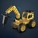 Металевий конструктор дитячий 15см, 114 деталей, YK667 / Залізний конструктор / Конструктор скрутка, фото 6