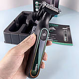 Електробритва акумуляторна з дисплеєм VGR V-360 / Бездротова бритва тример / Чоловіча електрична бритва, фото 2