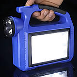 Ручний ліхтар із сонячною батареєю 5Вт, PowerBank, USB, DIZ-2209-3 / Кемпінговий ліхтар акумуляторний, фото 7